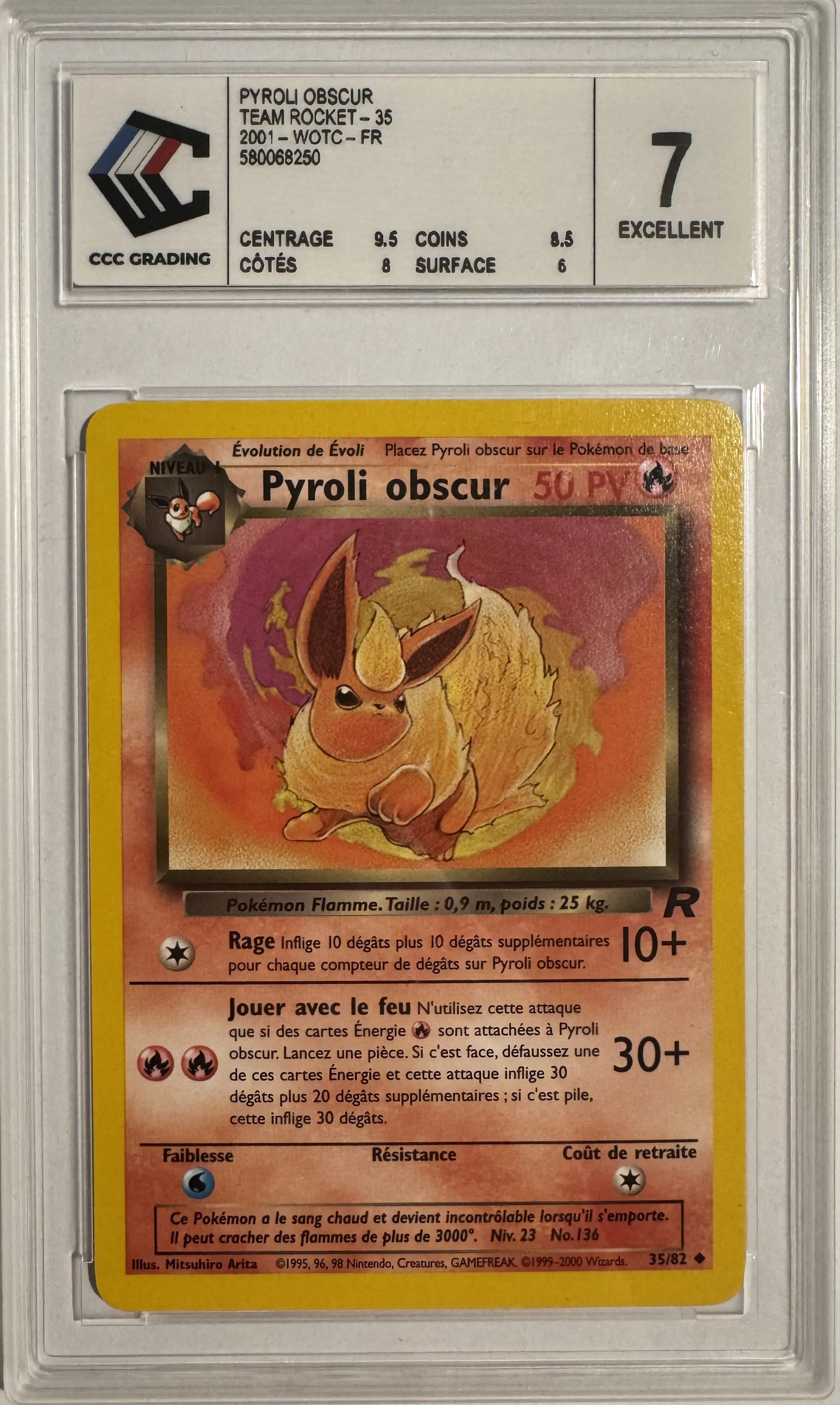 Pyroli Obscur - Pokemon (Team Rocket)